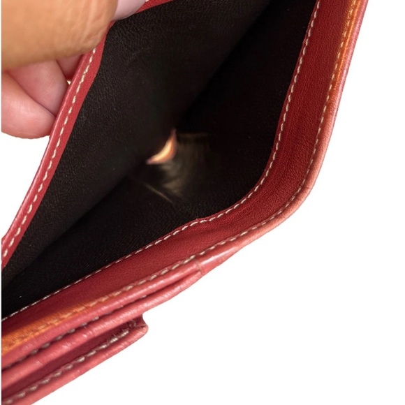 Authentic Vintage Gucci Guccissima Red Leather Wallet with box Made in Italy - Picture 8 of 12